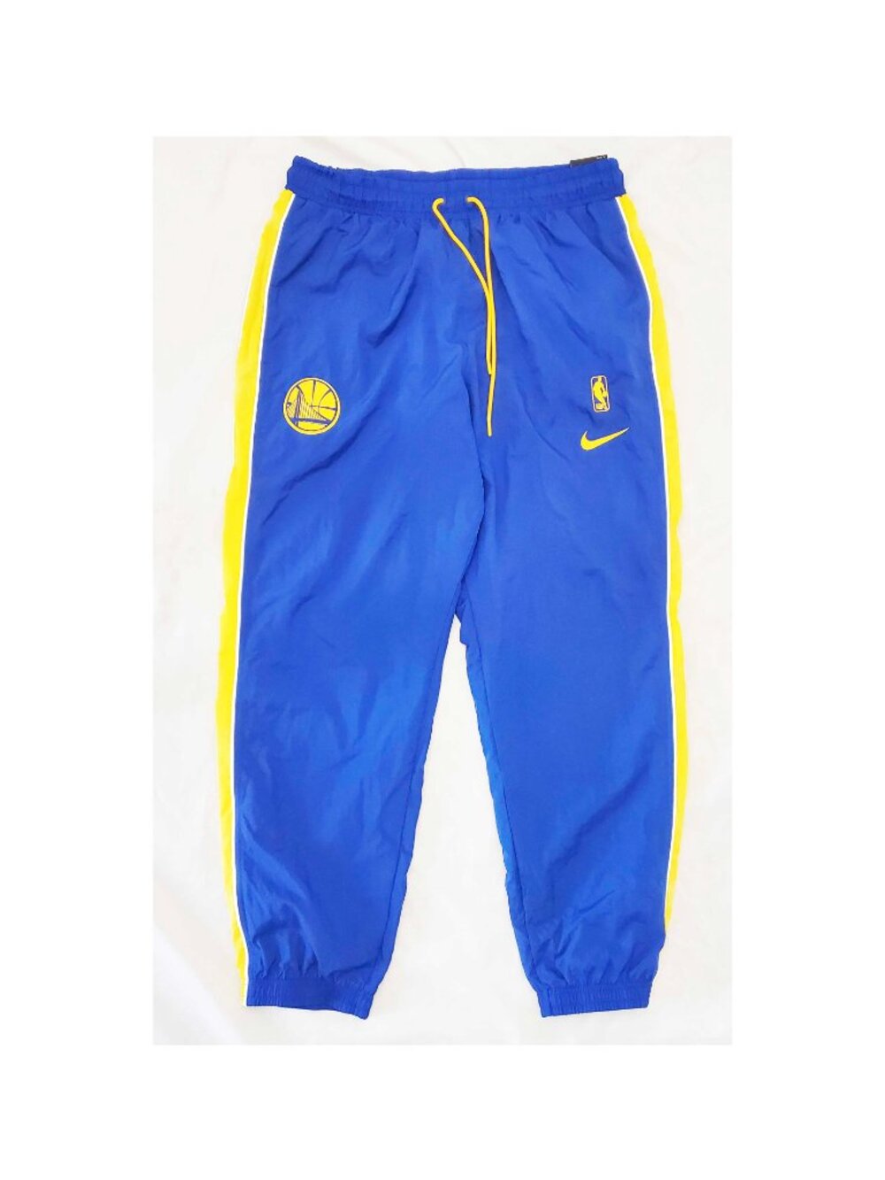 Nike NBA Golden State Warriors Pants Blue Athletic Track Men's XL NWT - Picture 5 of 10